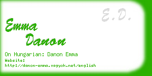emma danon business card